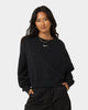 Nike Women's Nike Sportswear Style Fleece Over-Oversized Crewneck Black/Sail