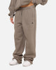 Jordan Jumpman Brooklyn Fleece Oversized Open-Hem Pants Olive Grey/Black