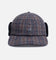 Kangol Plaid Earflaps Baseball Cap Grey