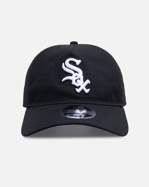 New Era Chicago White Sox 'Wool' 9FORTY A-Frame Snapback Black