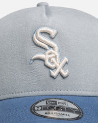 New Era Chicago White Sox 'Faded Washed Grey' 9FORTY A-Frame Snapback Grey/Blue