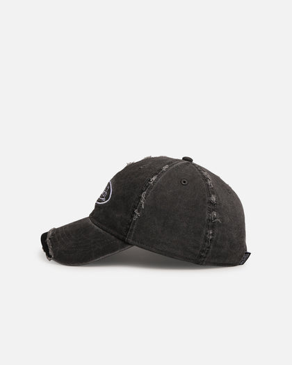 Von Dutch Von Dutch Distressed Twill Strapback Cap Black