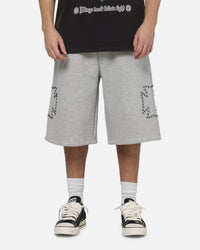 Saint Morta Marked Baggy Sweat Shorts Grey Marle