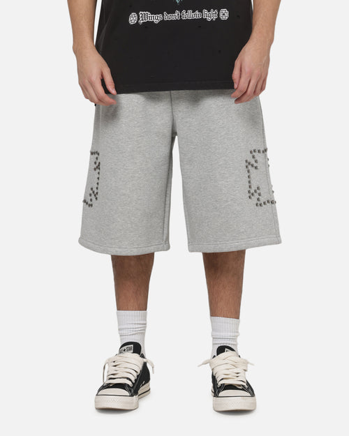 Saint Morta Marked Baggy Sweat Shorts Grey Marle