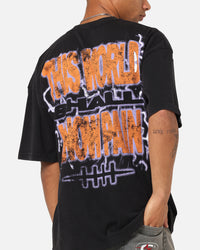 73Studio X Naruto Shippuden Paths Of Pain Vintage T-Shirt Black Acidwash