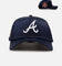 New Era Atlanta Braves 'Team Color Satin' 9FORTY A-Frame Snapback Official Team Color