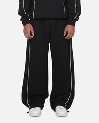 New Era Wide Leg Trackpants Black