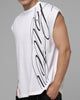 Loiter Script Muscle T-Shirt White