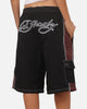 Ed Hardy Fury Shorts Plum/Black