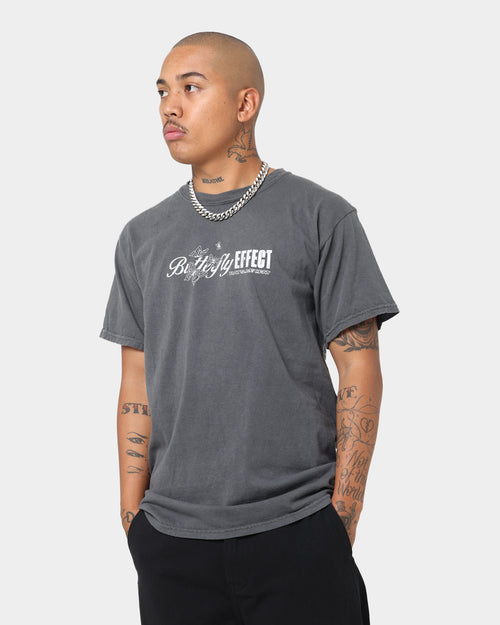 Rats Get Fat Butterfly Effect Vintage T-Shirt Off Black