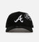 New Era Atlanta Braves 'Cherub Trucker' 9FORTY A-Frame Trucker Snapback Black/White