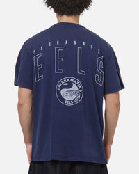 Bleacher Athletic Parramatta Eels NRL Attrition Washed T-Shirt Blue