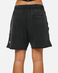 Saint Morta Athltc Sweat Shorts Washed Black