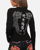 Ed Hardy Women's Tiger Long Sleeve T-Shirt Black