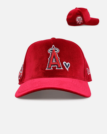 New Era Los Angeles Angels 'Velvet Hearts' 9FORTY A-Frame Snapback Red