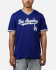New Era Los Angeles Dodgers Throwback V-Neck T-Shirt Royal Blue