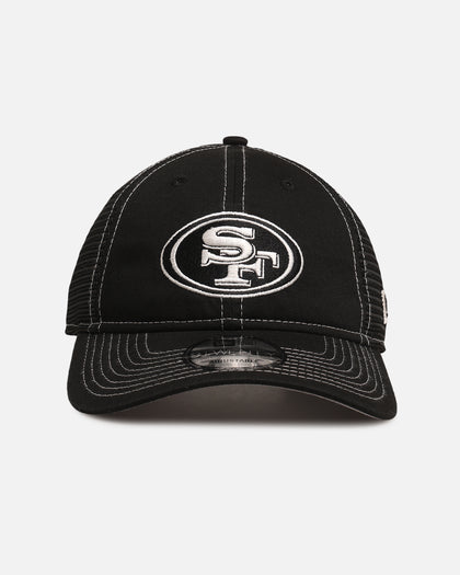 New Era San Francisco 49ers 'Contrast Chrome' 9TWENTY Casual Trucker Strapback Black