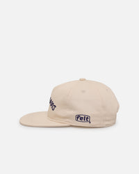 Felt Bad Dreams Garage 6 Panel Snapback Hat Natural