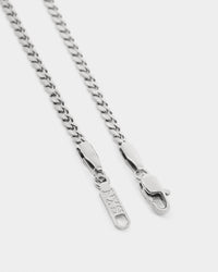 NXS 2.7MM Diamond Cut Curb Chain White Gold