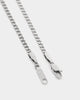 NXS 2.7MM Diamond Cut Curb Chain White Gold