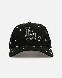 New Era Los Angeles Dodgers 'Black Satin Hearts' 9FORTY A-Frame Snapback Black