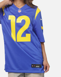 Nike Los Angeles Rams Puka Nacua #12 Home Game NFL Jersey Official Team Colours