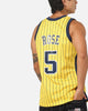 Mitchell & Ness Indiana Pacers Jalen Rose #5 Swingman Road Jersey Yellow