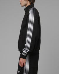 Loiter Hybrid Track Quarter Zip Black