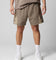 Loiter Subculture Panel Shorts Brown