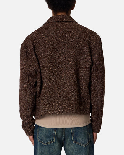 MNML Pea Pocket Wool Jacket Brown