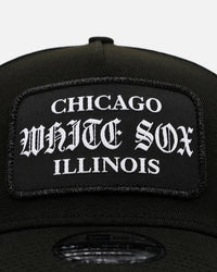 New Era Chicago White Sox 'Gothic Patch' 9FORTY A-Frame Snapback Black