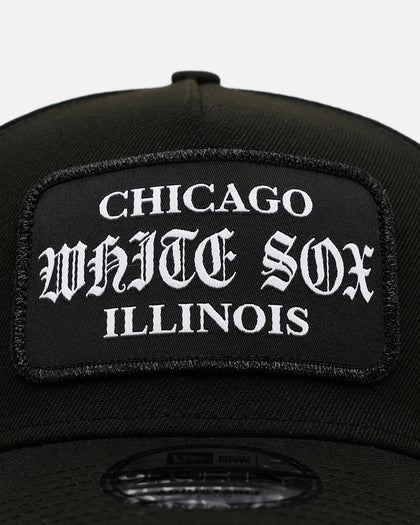 New Era Chicago White Sox 'Gothic Patch' 9FORTY A-Frame Snapback Black