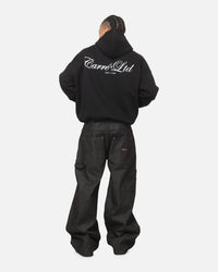 Carre Mini Script Hoodie Black