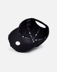New Era Los Angeles Dodgers 'Washed Frayed' 9FORTY A-Frame Snapback Washed Black