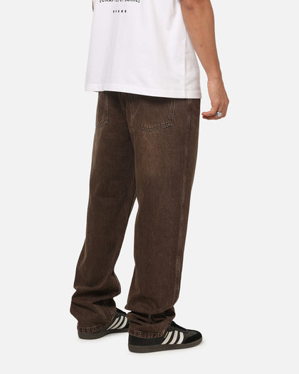 Carre Union Straight Fit Jeans Washed Brown