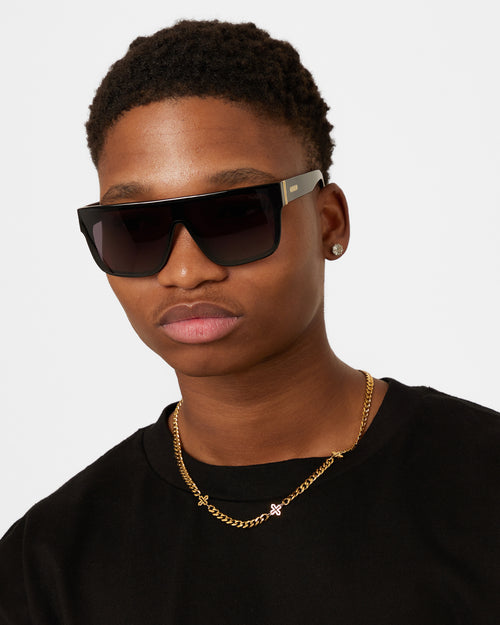 Nuqe Carlo Sunglasses Black/Gold