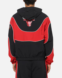 Mitchell & Ness Chicago Bulls Nylon Tracksuit Jacket Black/Red
