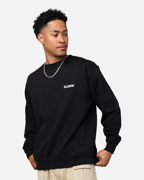 X-Large Chenille Slanted OG Crewneck Black