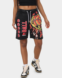 Starter Slamming Track Shorts Washed Black