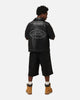 Loiter Motor PU Leather Button Up Shirt Black
