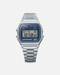 Casio A158WEA-2D Watch Silver/Black