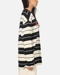 Carre Collective Stripe Long Sleeve T-Shirt Black/Off White