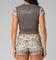 Loiter Women's Opaque Baby T-Shirt Black/Camo