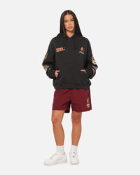 Mitchell & Ness Queensland Maroon 8 Straight Box Hoodie Washed Black
