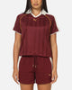 Puma Women's T7 Relaxed Football Jersey T-Shirt Ruby
