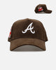 New Era Atlanta Braves 'Cord Tones' 9FORTY A-Frame Snapback Walnut