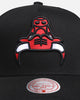 Mitchell & Ness Chicago Bulls 'Upside Down Logo' Pro Pinch Snapback Black