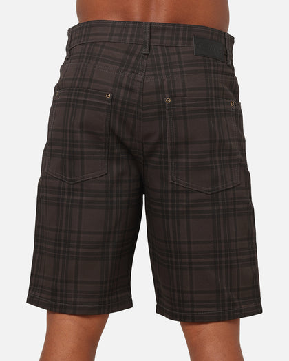 Carre Avenue Jorts Black Plaid