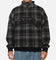 Carre Gridlock 1/4 Zip Crewneck Black Plaid