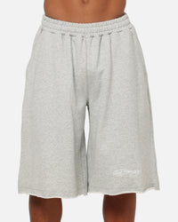 Ed Hardy Baggy Fleece Shorts Grey Marle